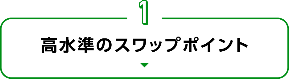 高水準のスワップポイント