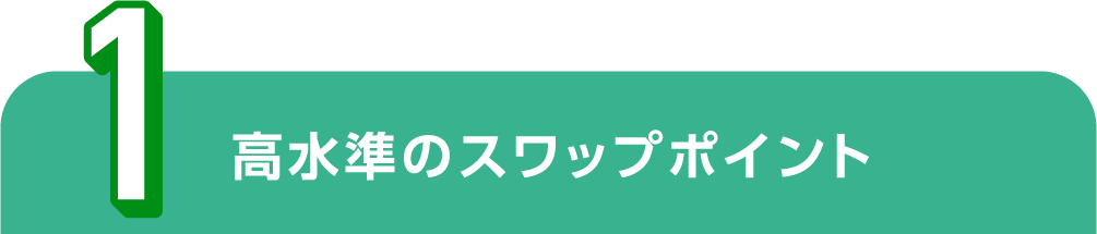 高水準のスワップポイント